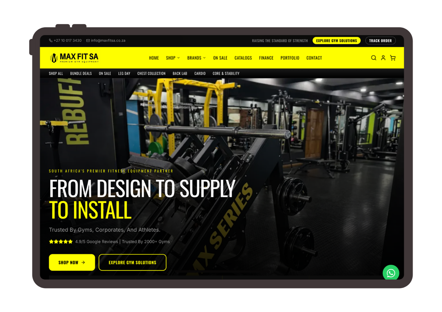 Max Fit SA storefront