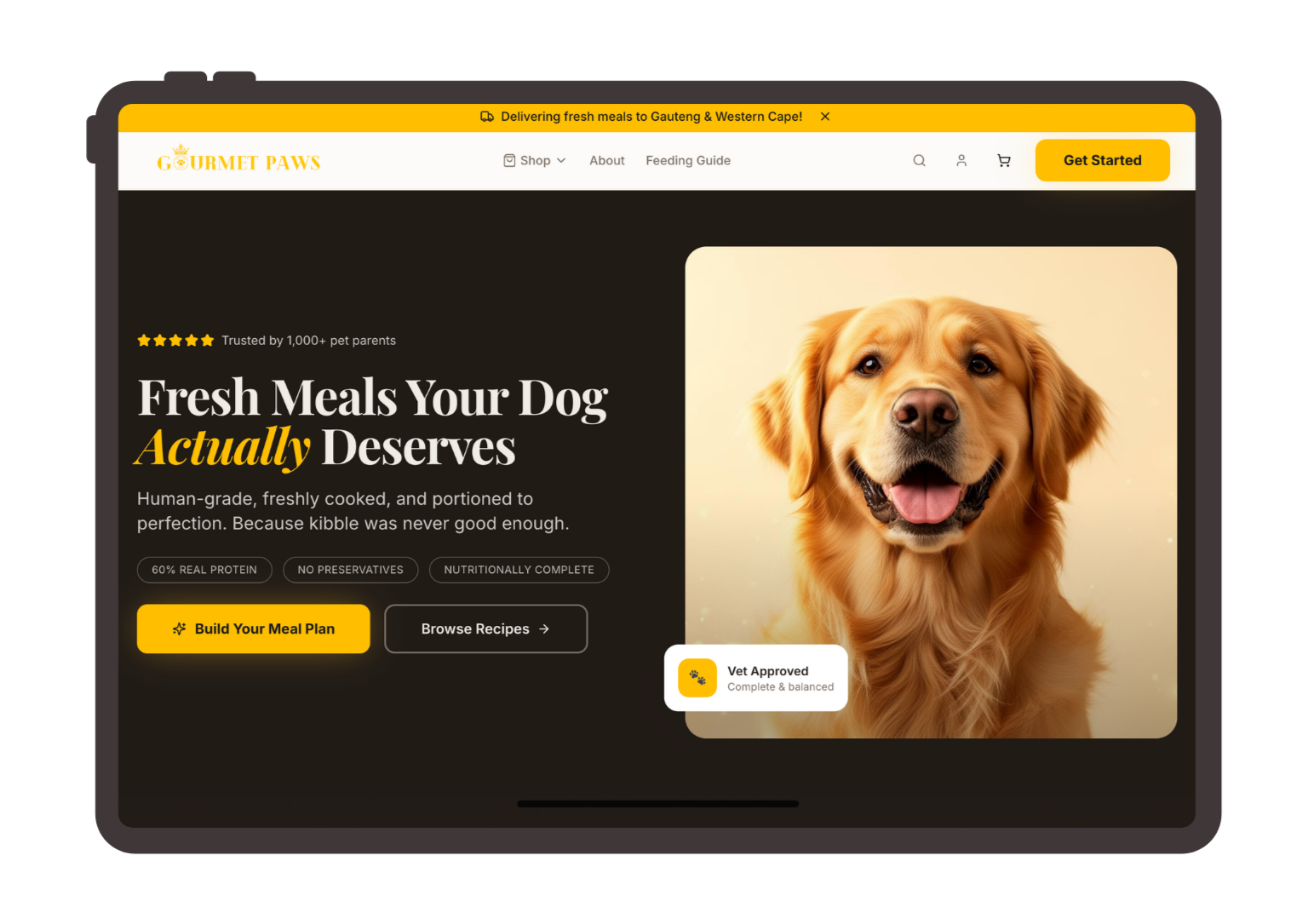 Gourmet Paws storefront