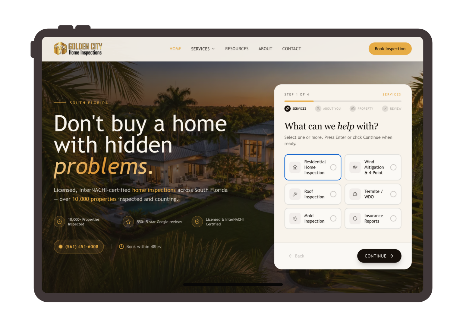 Golden City Home Inspections storefront