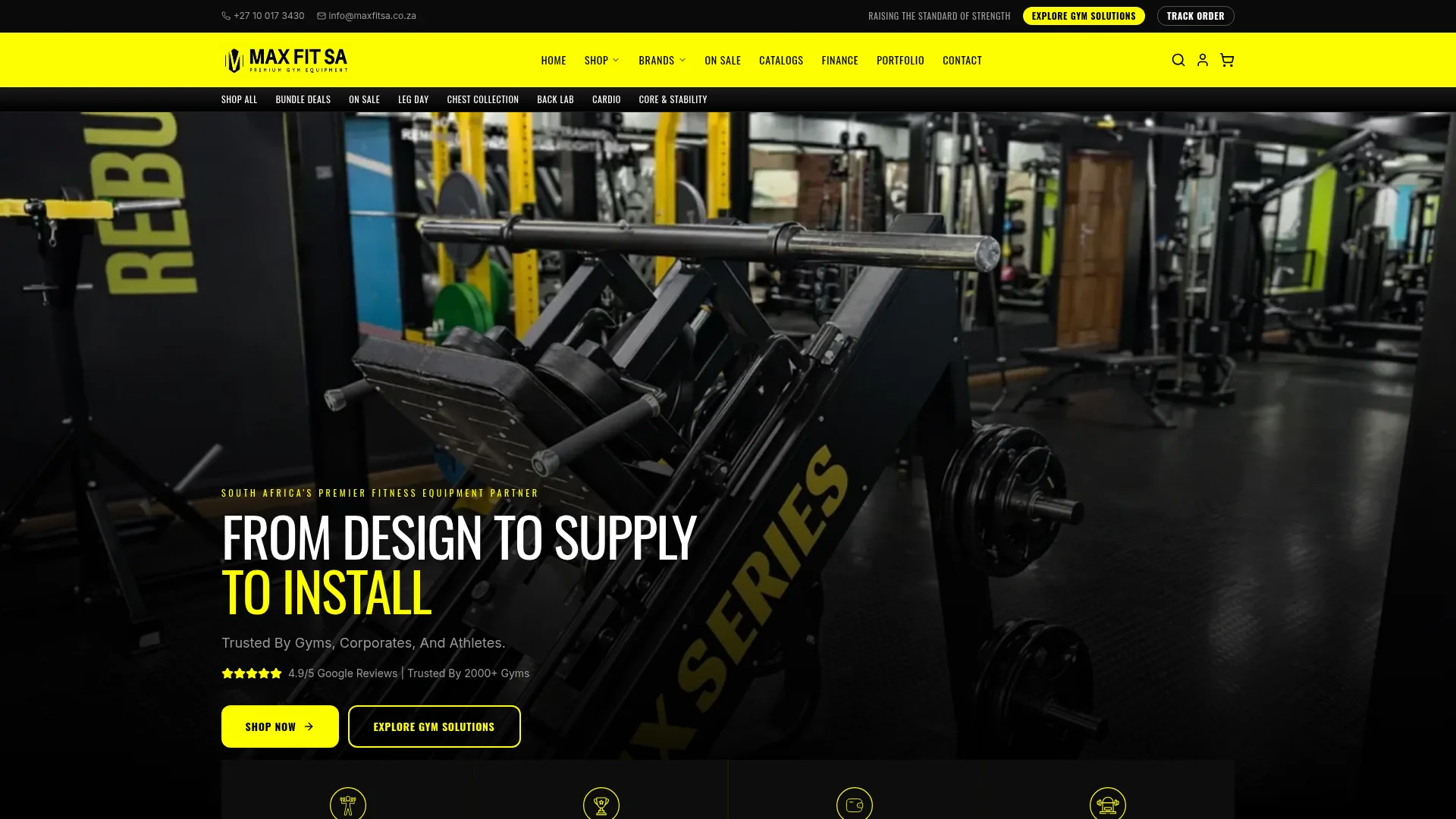 MaxFit SA — Shopify store built by Neelo Digital