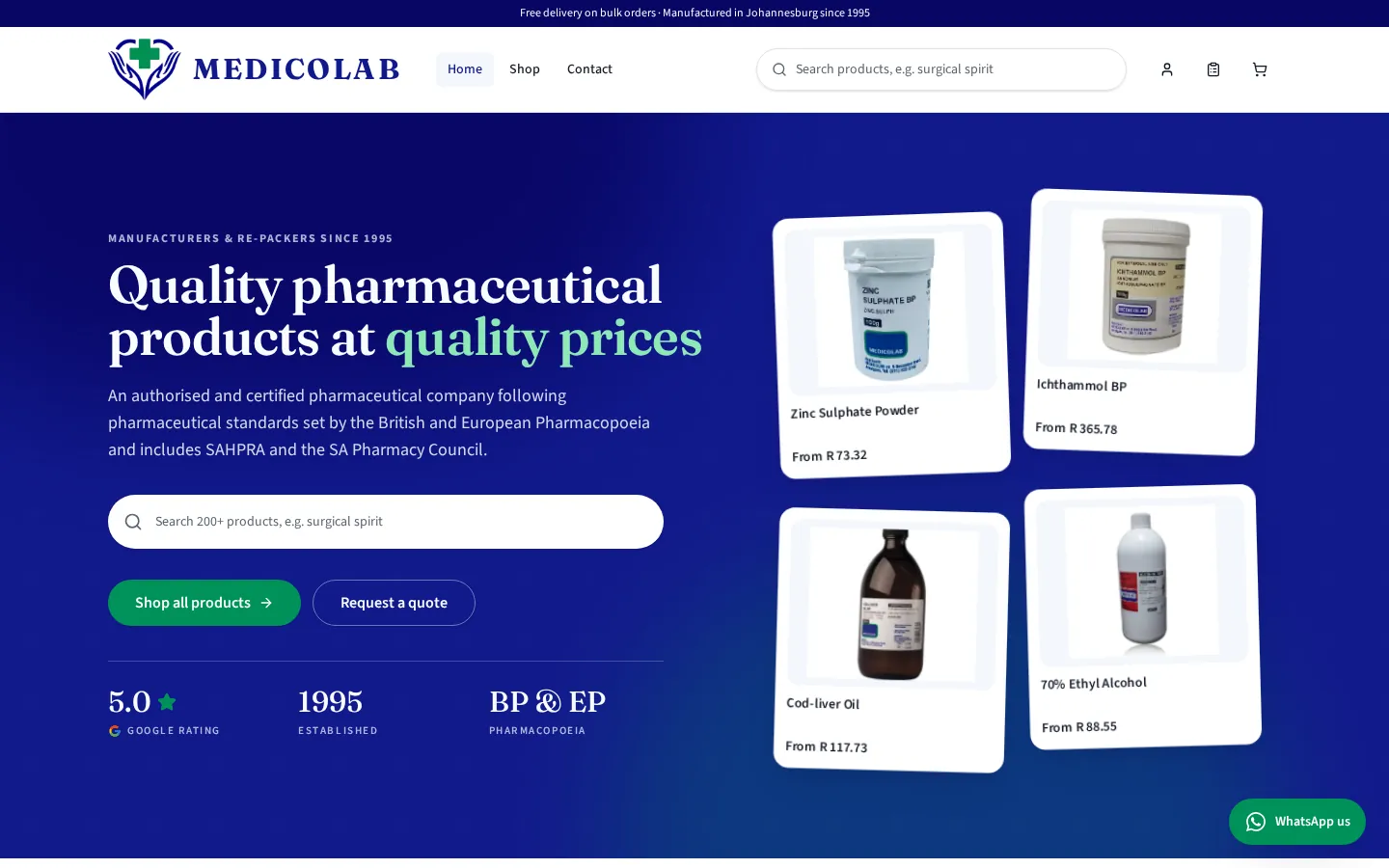 Medicolab live site preview