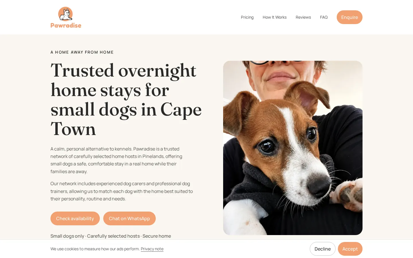 Pawradise live site preview