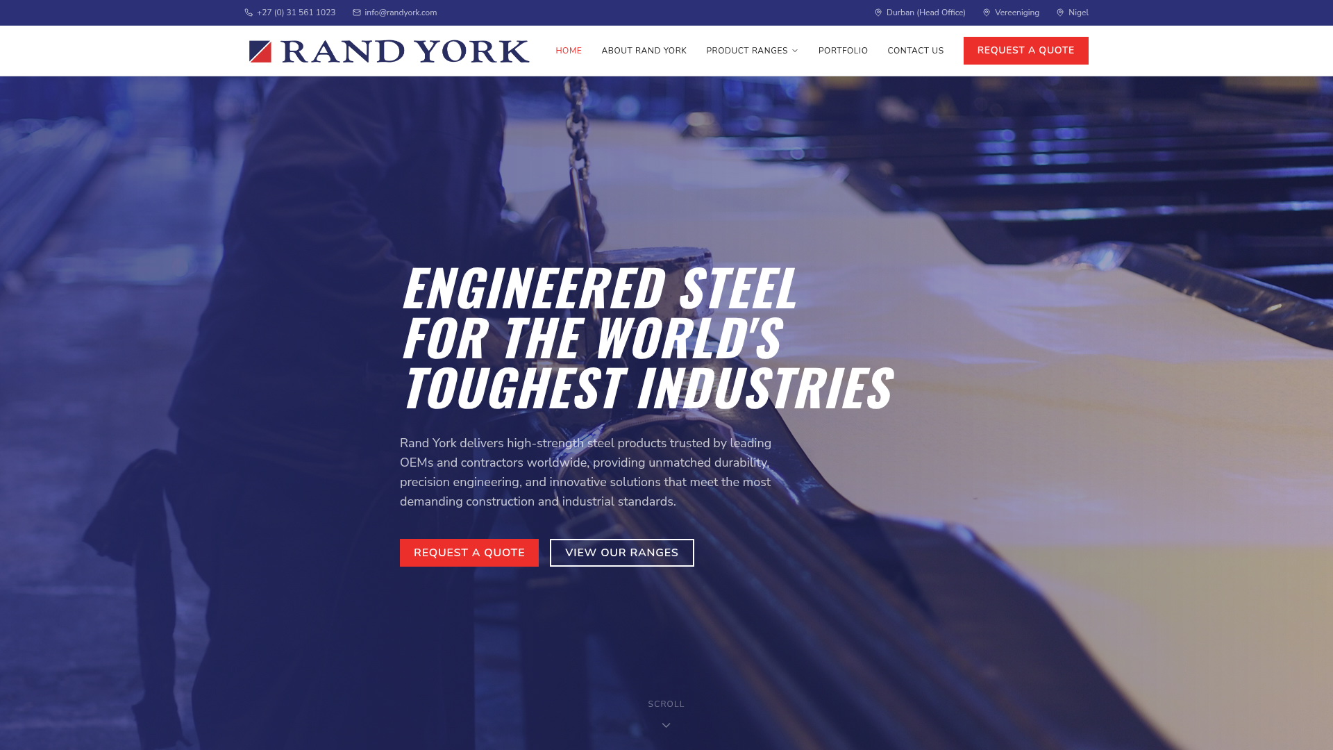 Rand York website screenshot