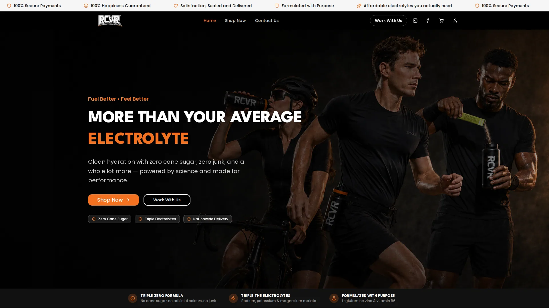 RCVR Electrolytes — paid campaigns managed by Neelo Digital