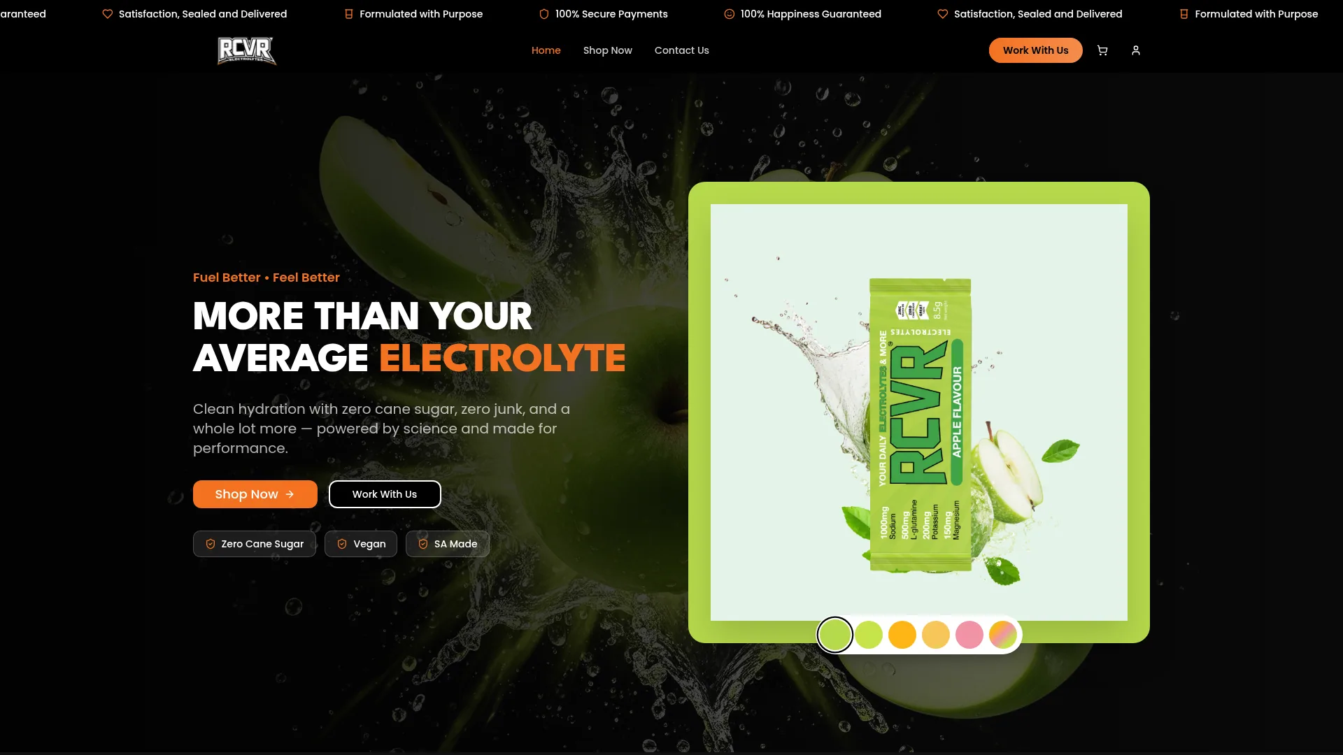 RCVR Electrolytes — Shopify store built by Neelo Digital