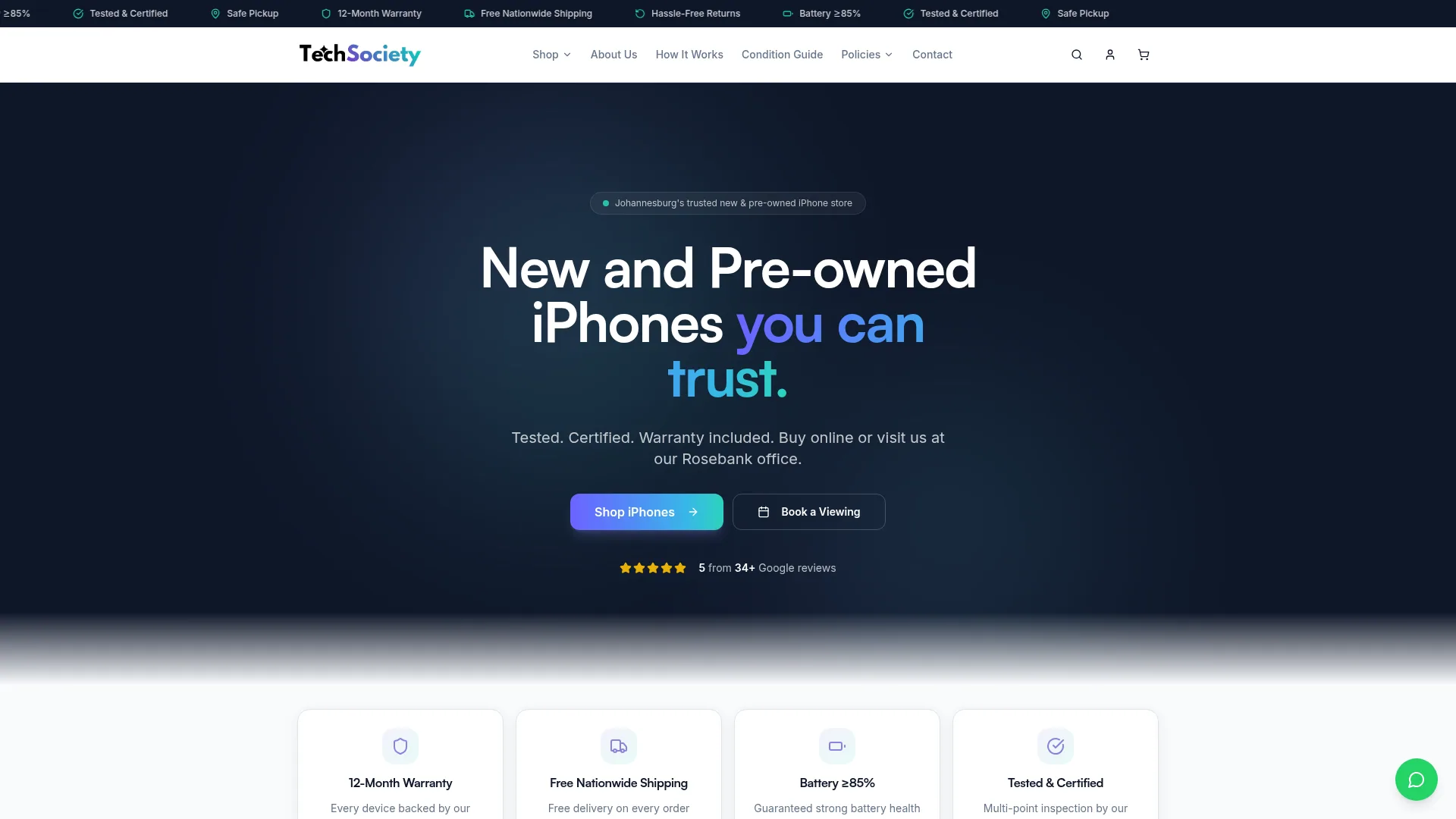 Tech Society — headless Shopify storefront built by Neelo Digital